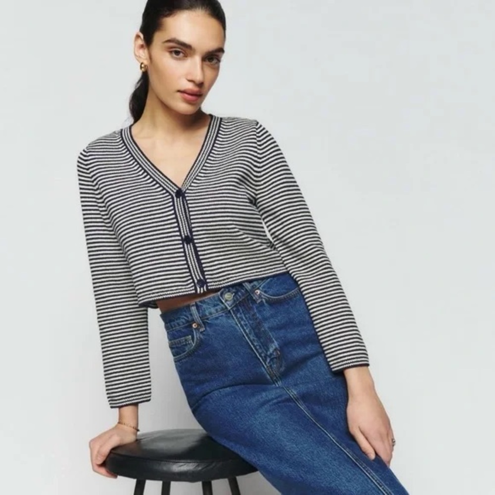 NWOT Reformation Justine Cotton Cardigan - M